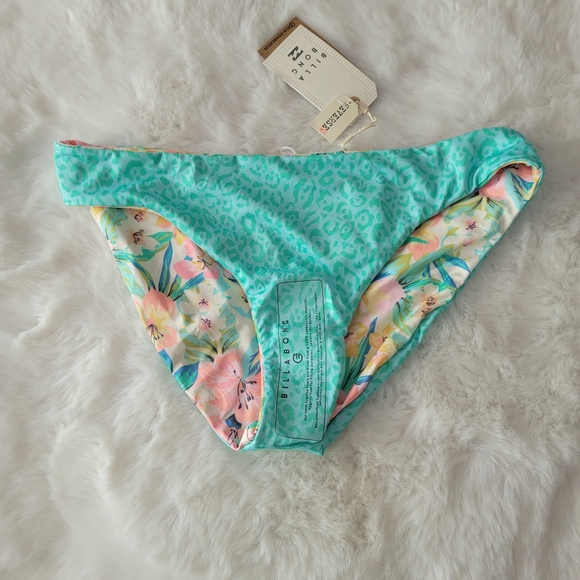 🐠BILLABONG BRAND NEW SWEET TROPICS REVERSIBLE LOWRIDER BIKINI BOTTOMS XL - Picture 10 of 11
